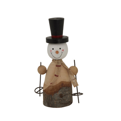 Rustic Snowman - BROWN