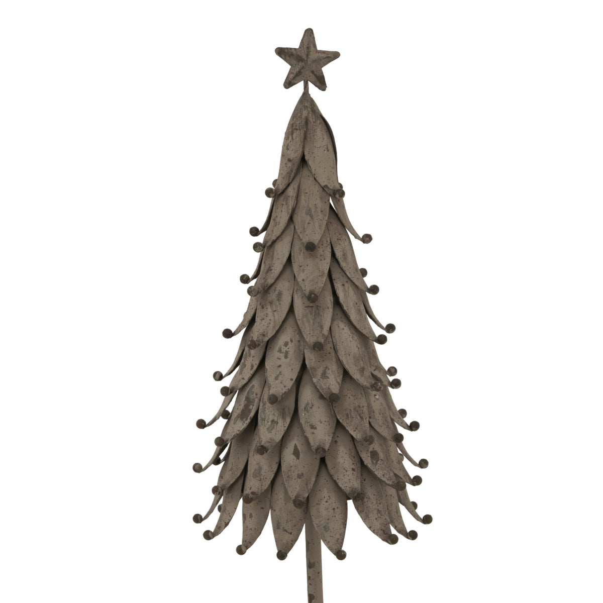 Rustic Decorative Tree With Star - SILVER