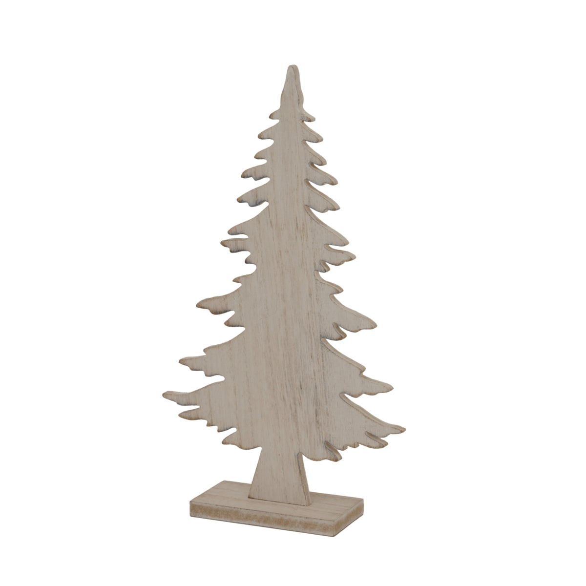 Natural Rustic Tree On Stand - WHITE