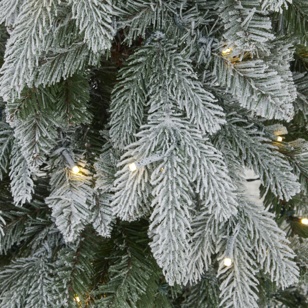 Slim Snowy Woodland Pre-Lit 200 Led Christmas Tree - WHITE