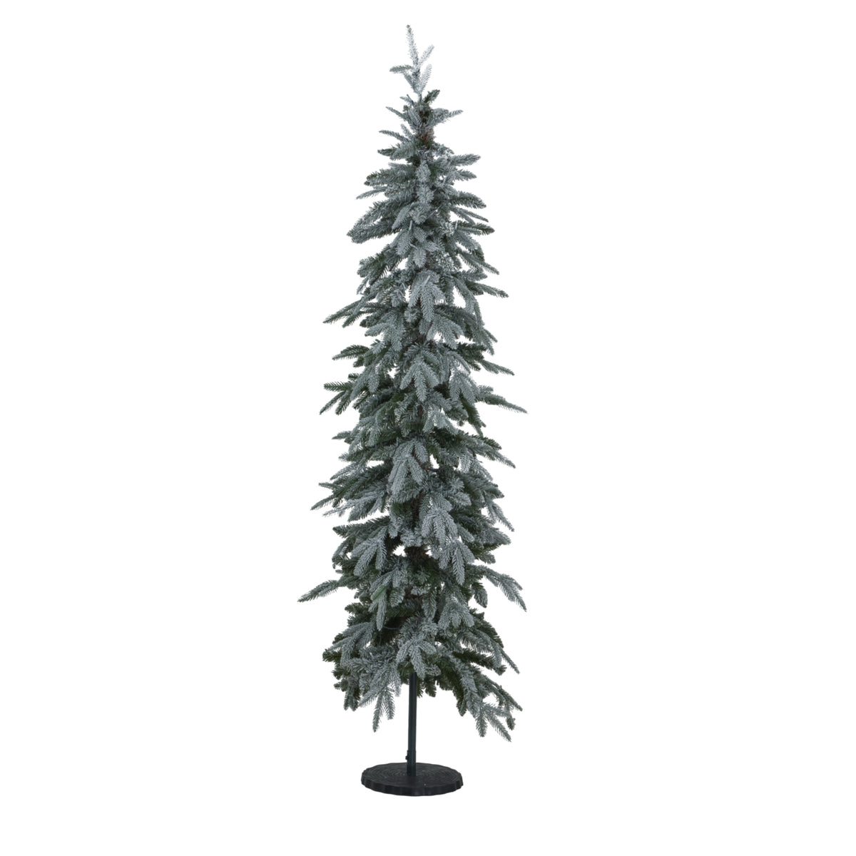 Slim Snowy Woodland Pre-Lit 200 Led Christmas Tree - WHITE