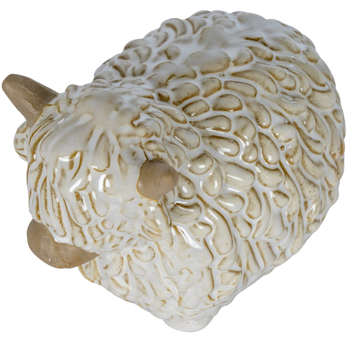 Alora Ceramic Highland Cow - WHITE