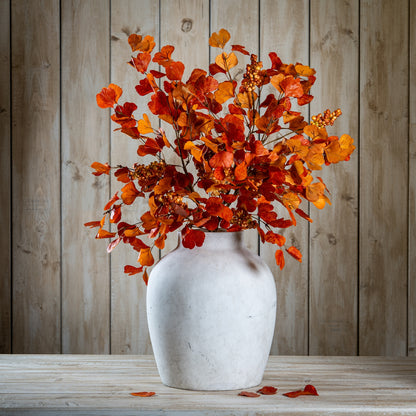 Large Autumn Spray With Berries - BROWN