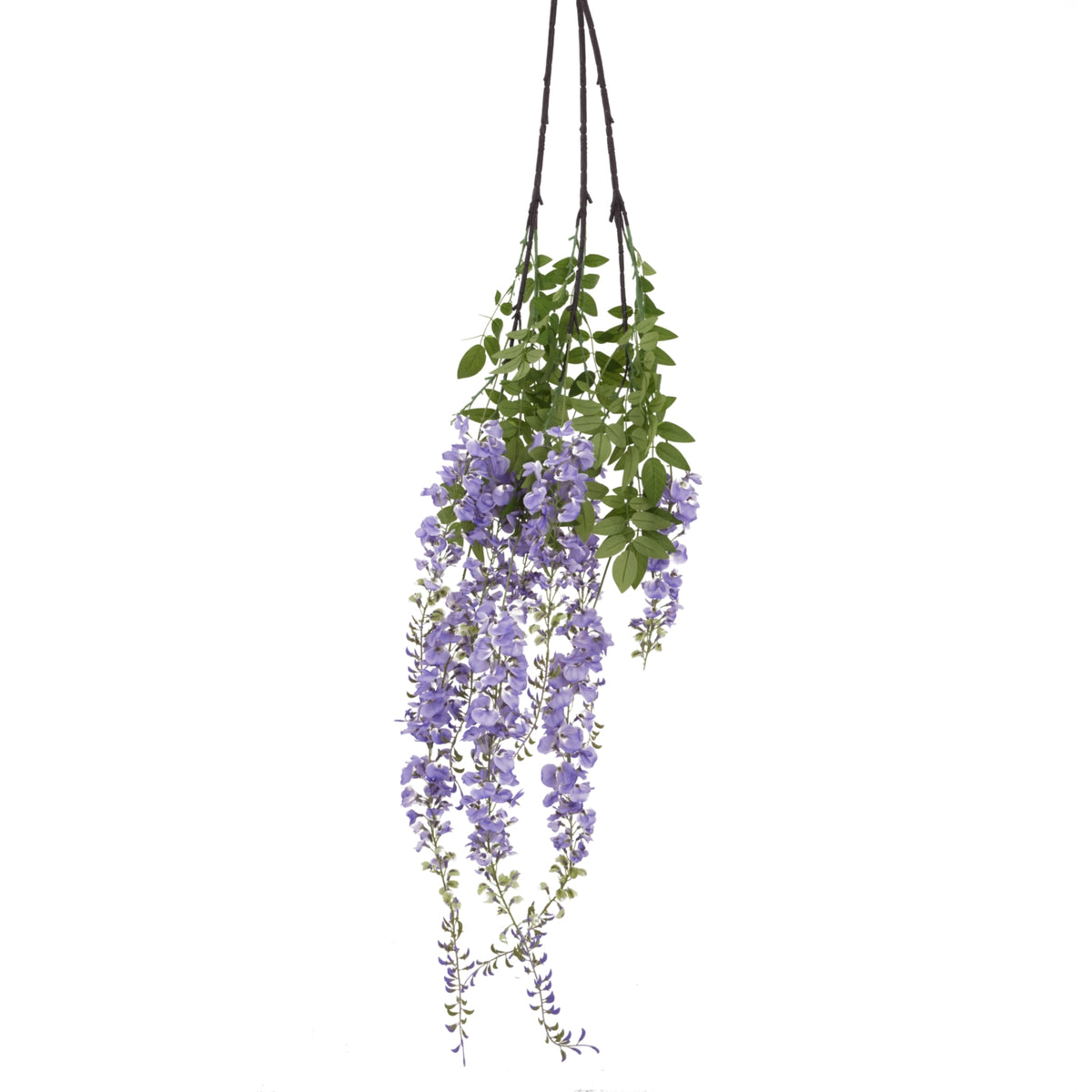 Large Purple Wisteria Spray - GREEN