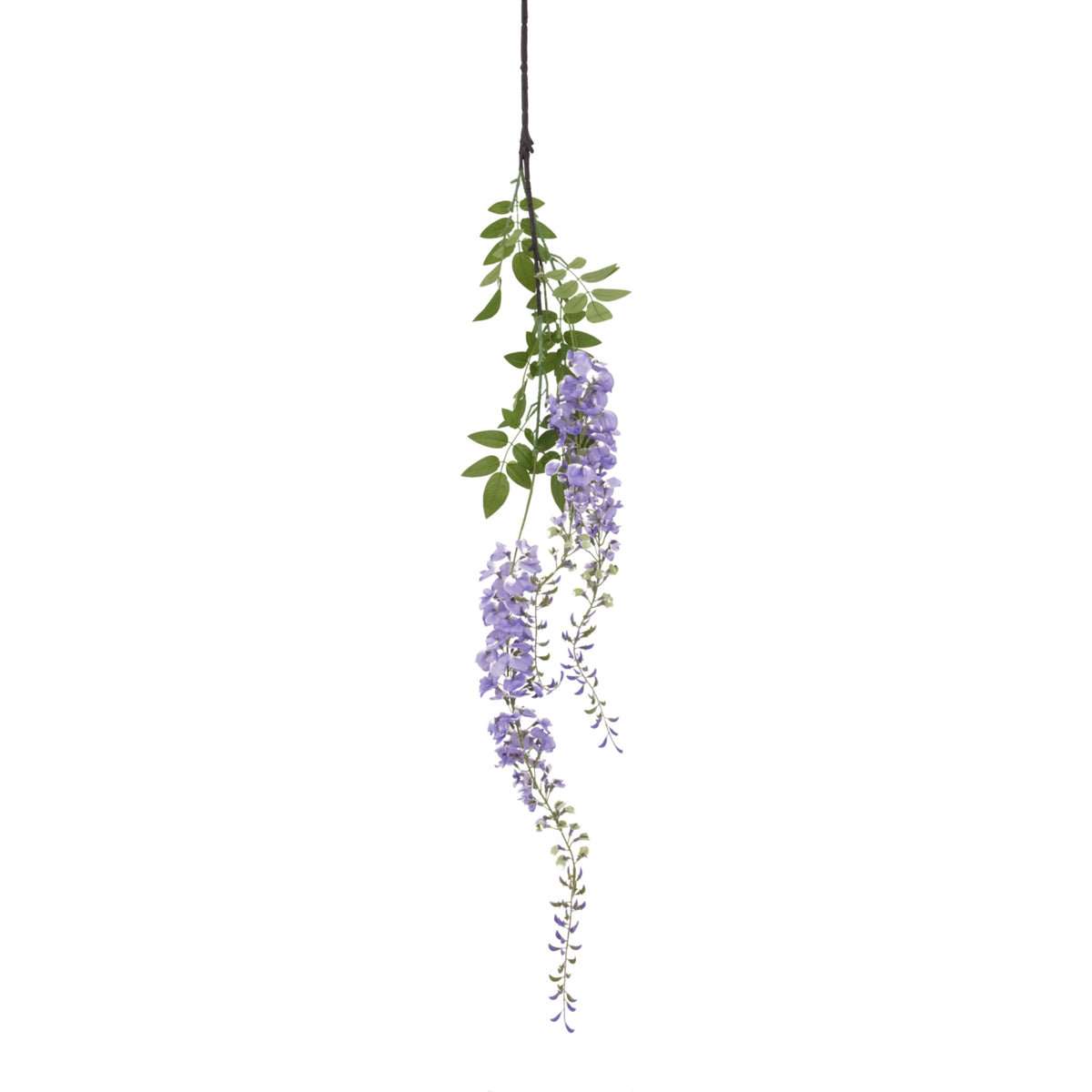 Large Purple Wisteria Spray - GREEN