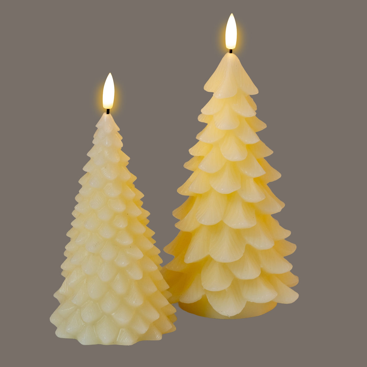 Luxe Collection Natural Glow Cream Large Tree LED Wax Candle