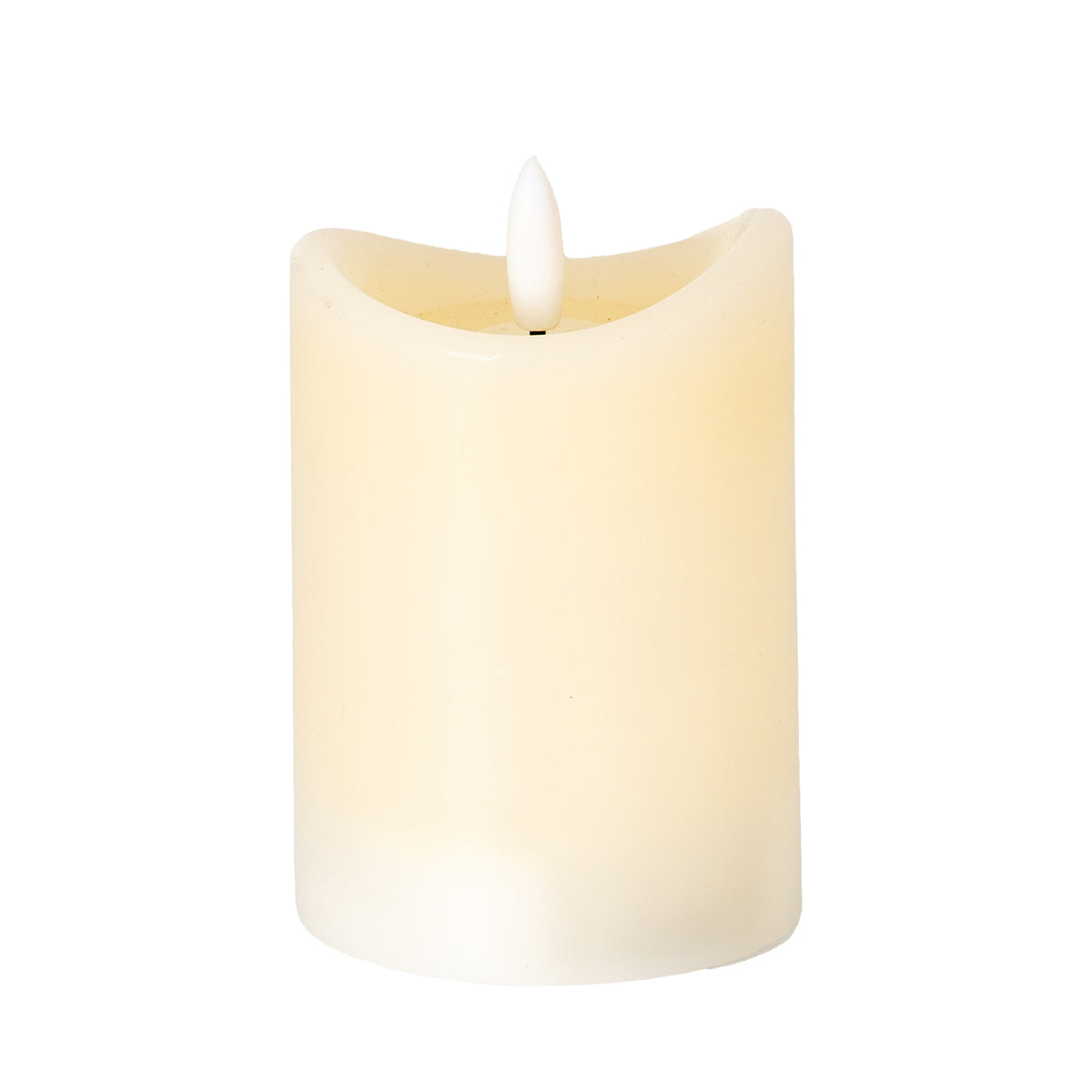 Luxe Collection Natural Glow 2.75x4 Cream Melted LED Candle