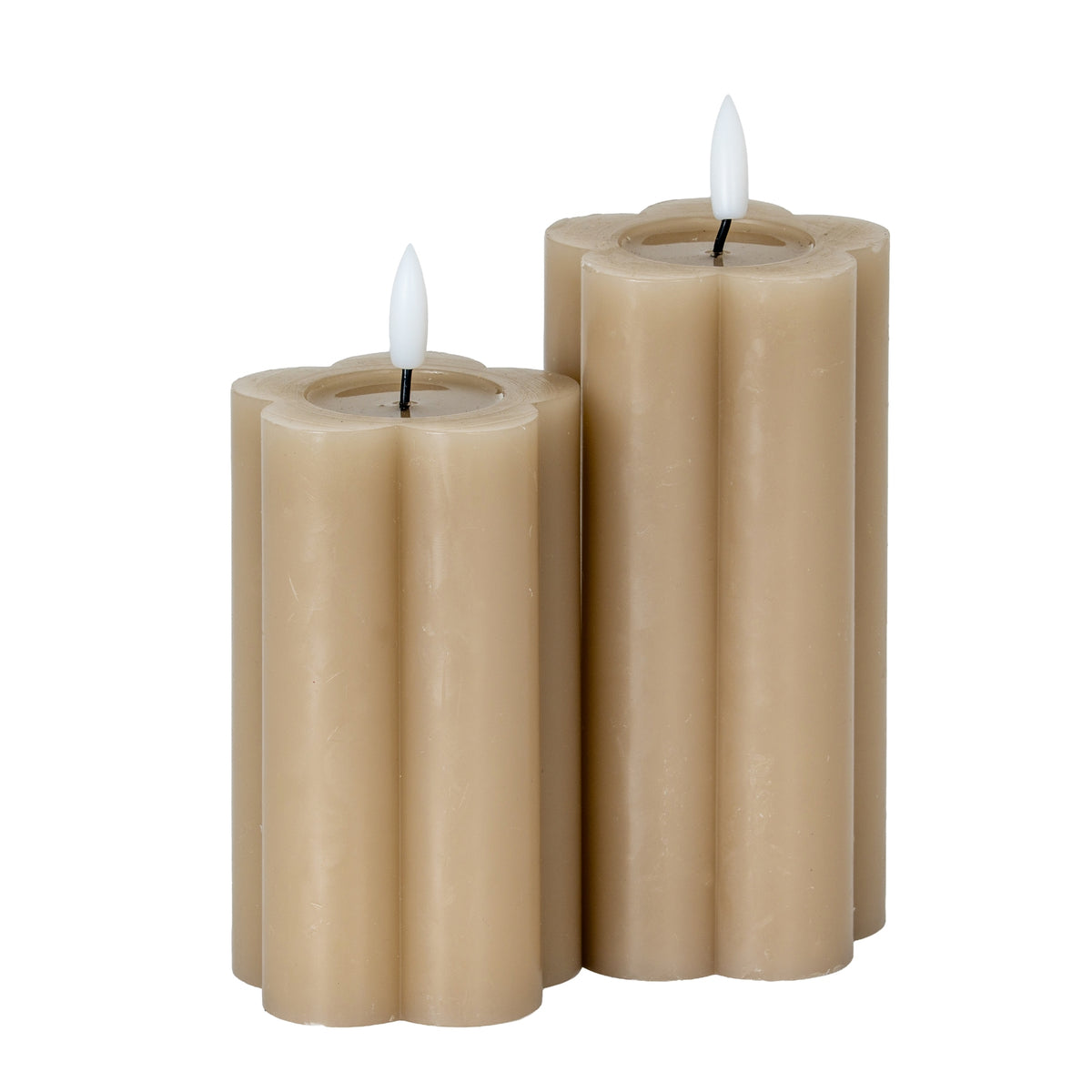 Luxe Collection Natural Glow 2.75x6 Stone LED Candle