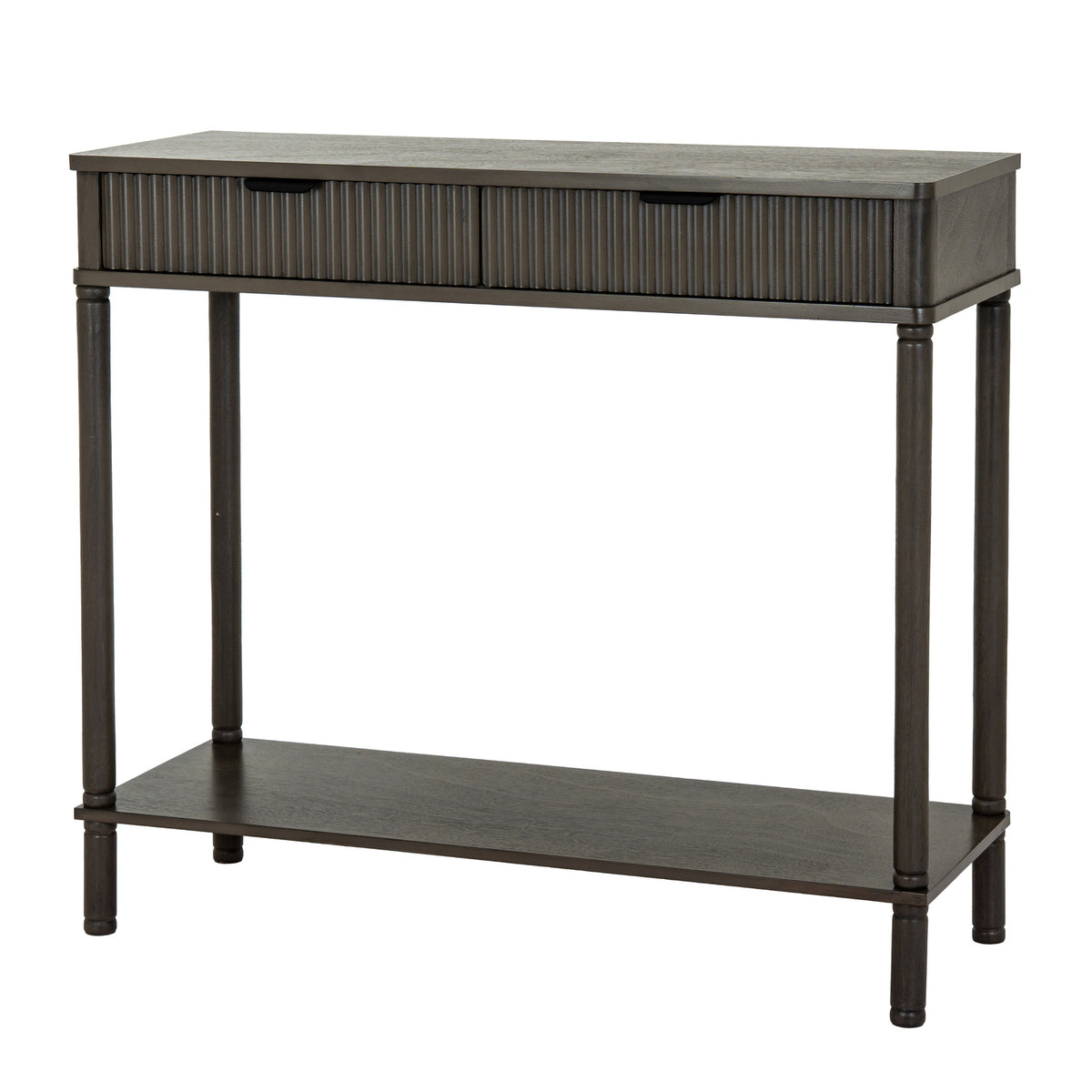 Reed Collection 2 Drawer Console - BROWN