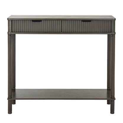 Reed Collection 2 Drawer Console - BROWN