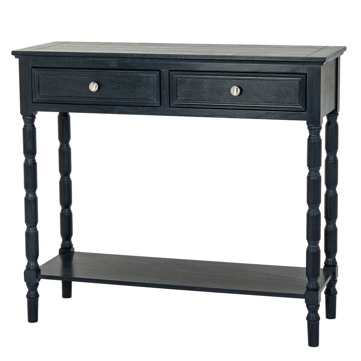 Contour Collection 2 Drawer Console - BLACK