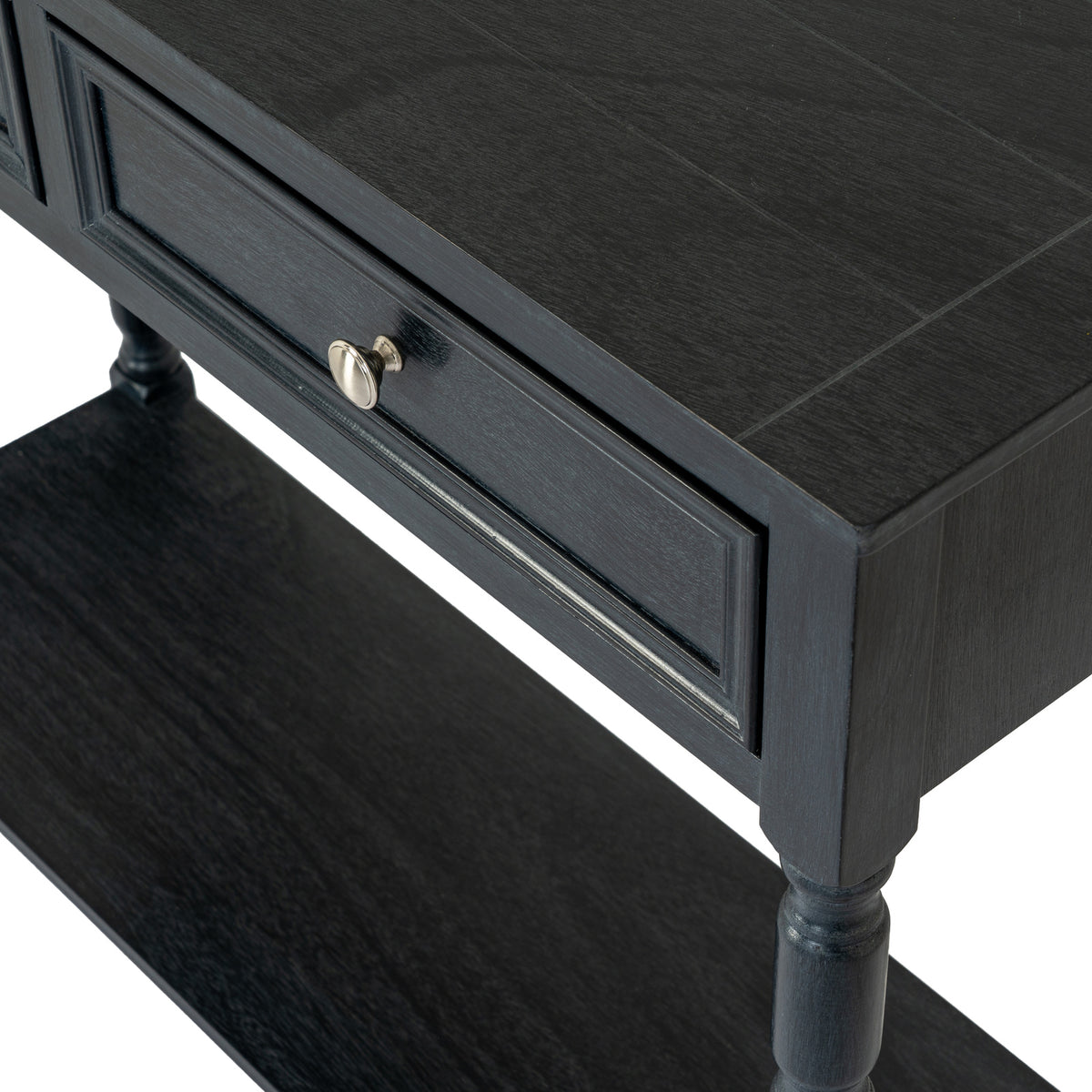 Contour Collection 2 Drawer Console - BLACK