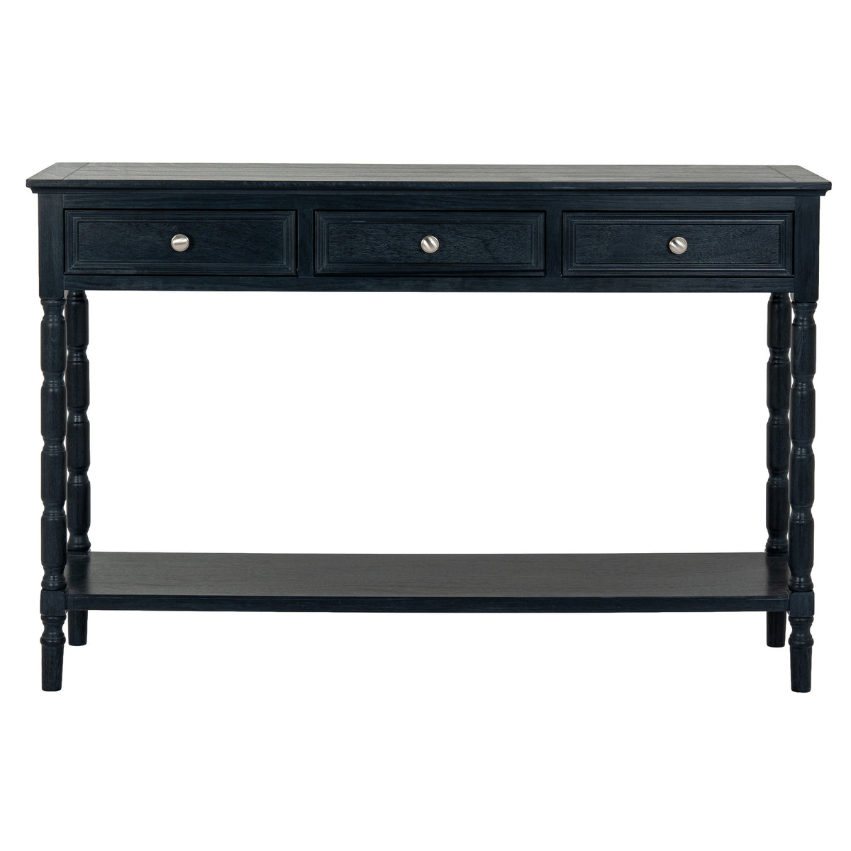 Contour Collection 3 Drawer Console - BLACK