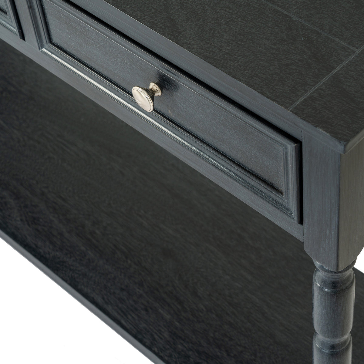 Contour Collection 3 Drawer Console - BLACK