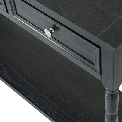 Contour Collection 3 Drawer Console - BLACK
