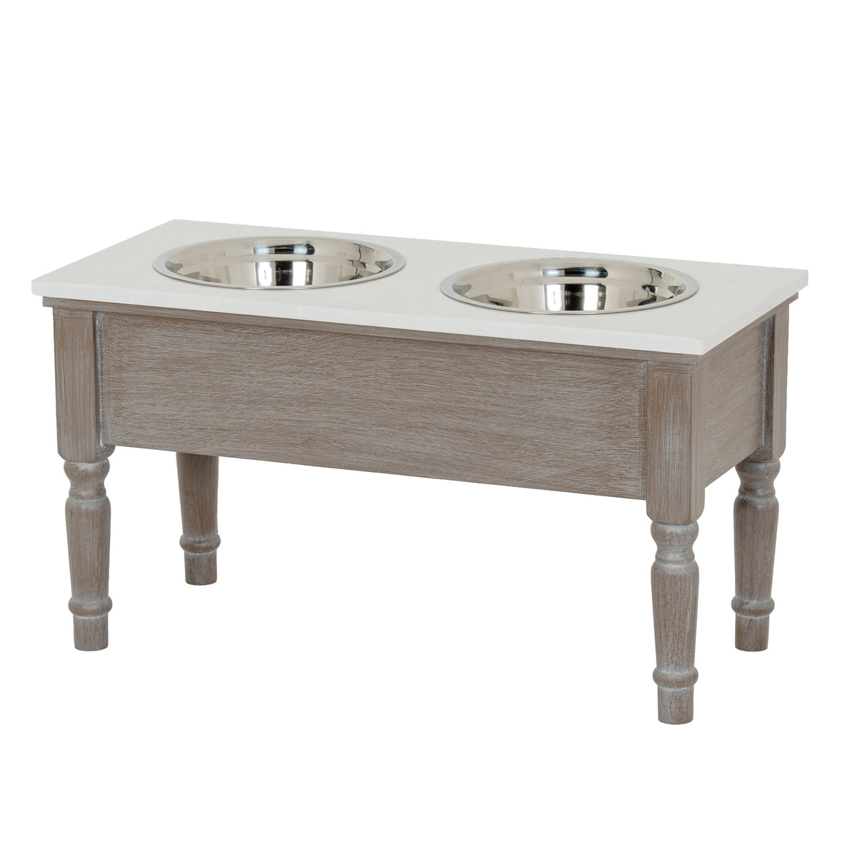 Serene Collection Pet Feeder Table - GREY
