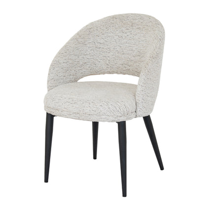 Sorelle Curved Dining Chair - WHITE
