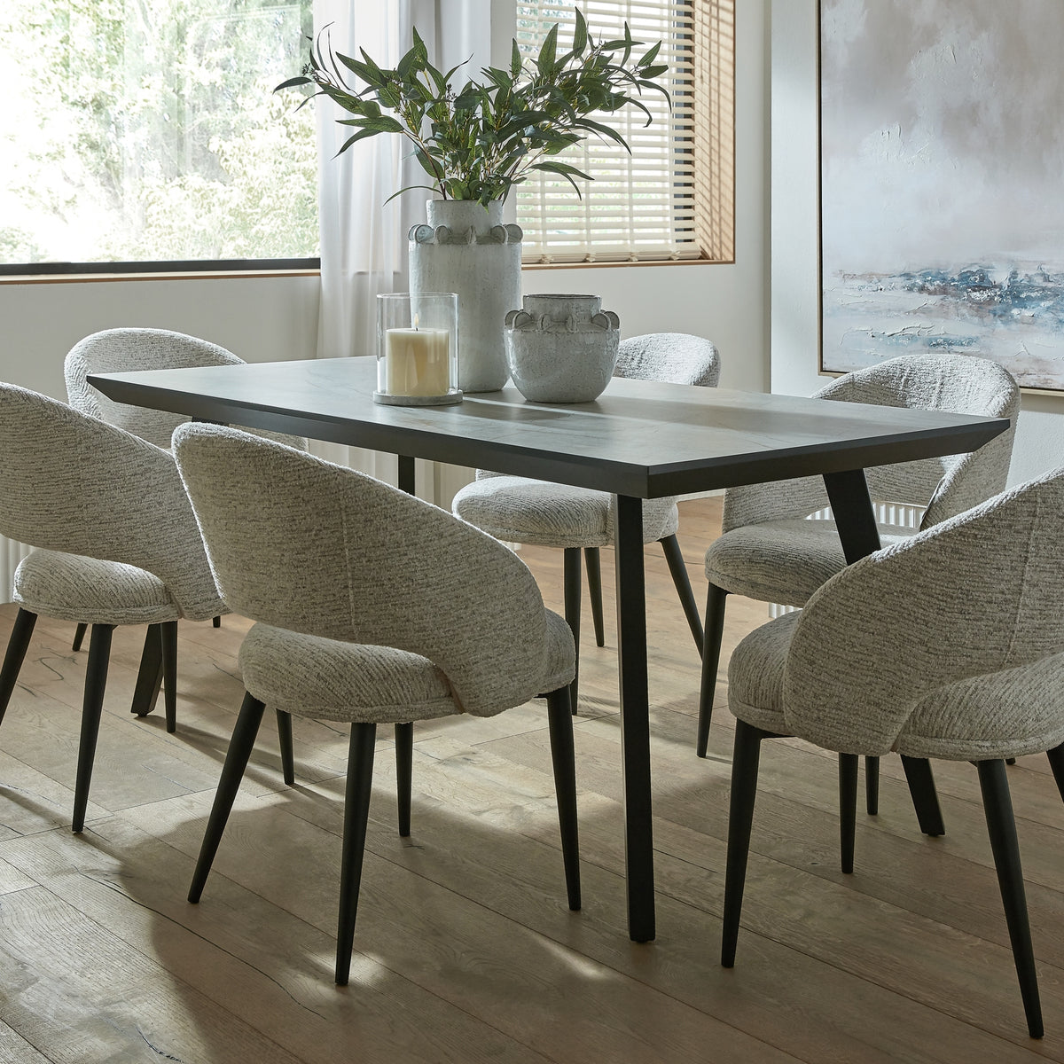 Sorelle Curved Dining Chair - WHITE