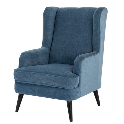 Vellis Wingback Armchair - BLUE