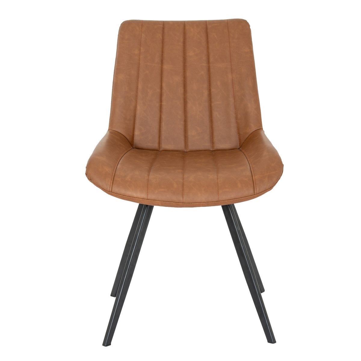 Malmo Tan Swivel Dining Chair - BROWN