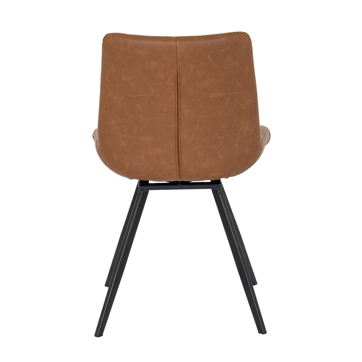 Malmo Tan Swivel Dining Chair - BROWN