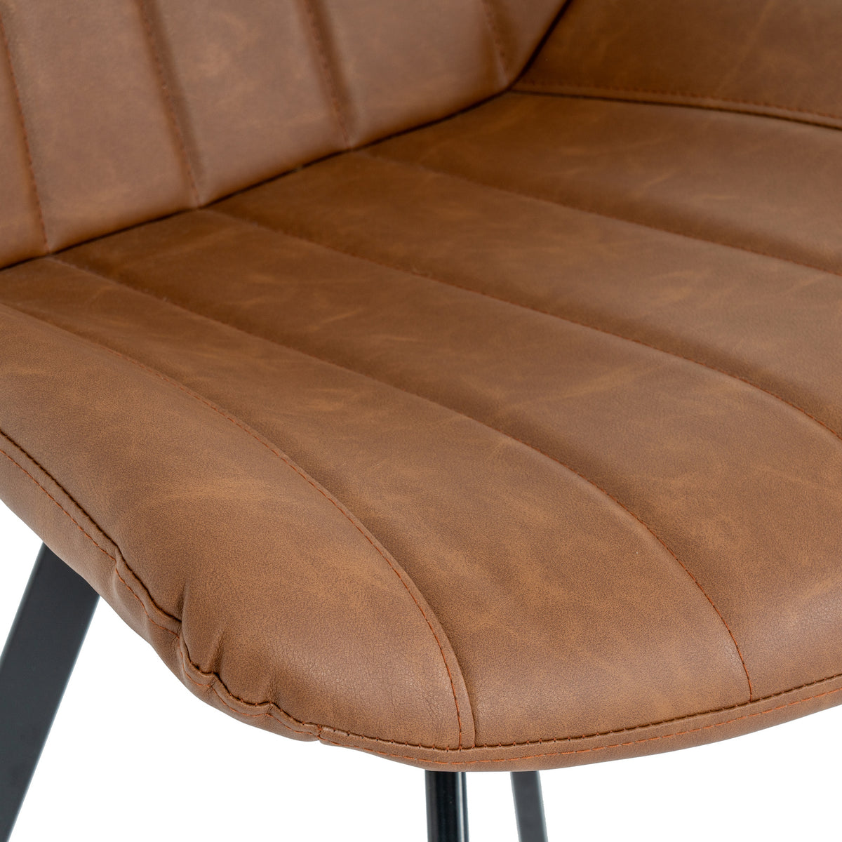 Malmo Tan Swivel Dining Chair - BROWN