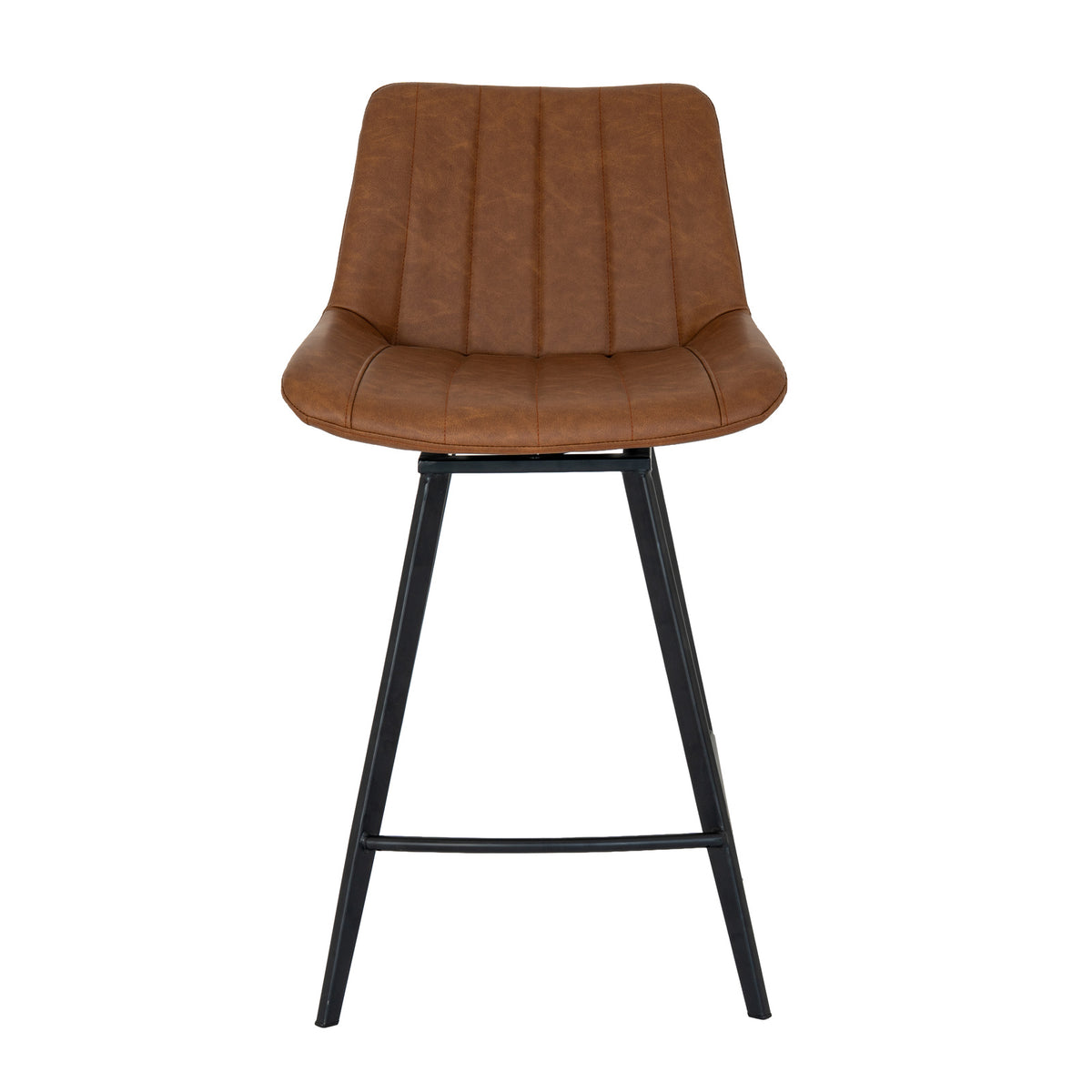 Malmo Tan Swivel Bar Stool - BROWN