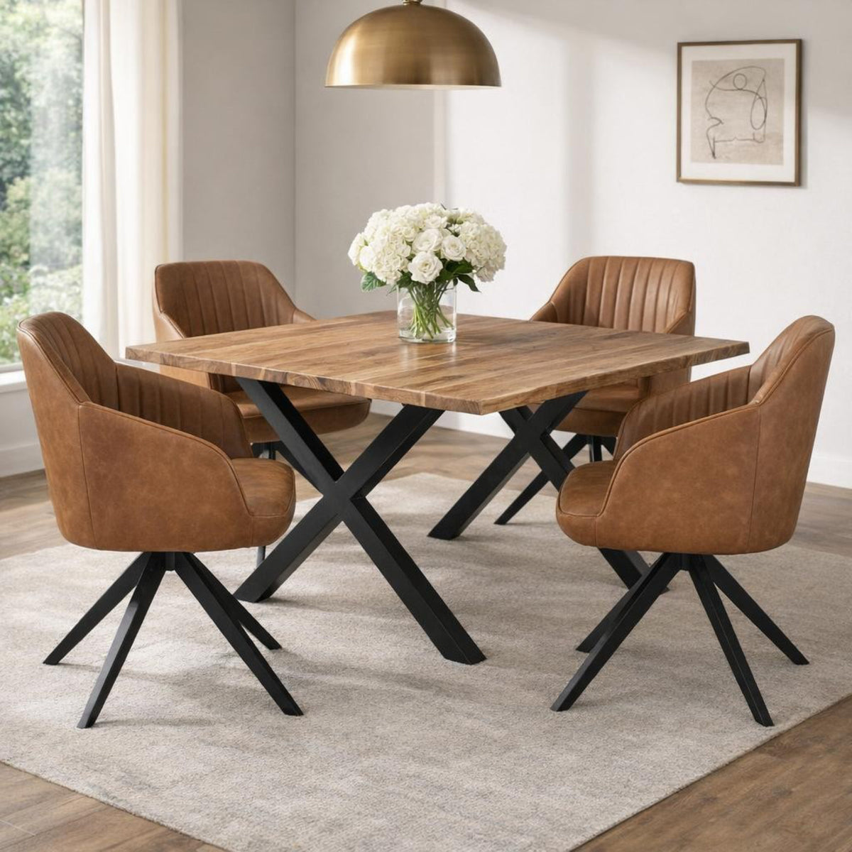 Uppsala Tan Chair - BROWN