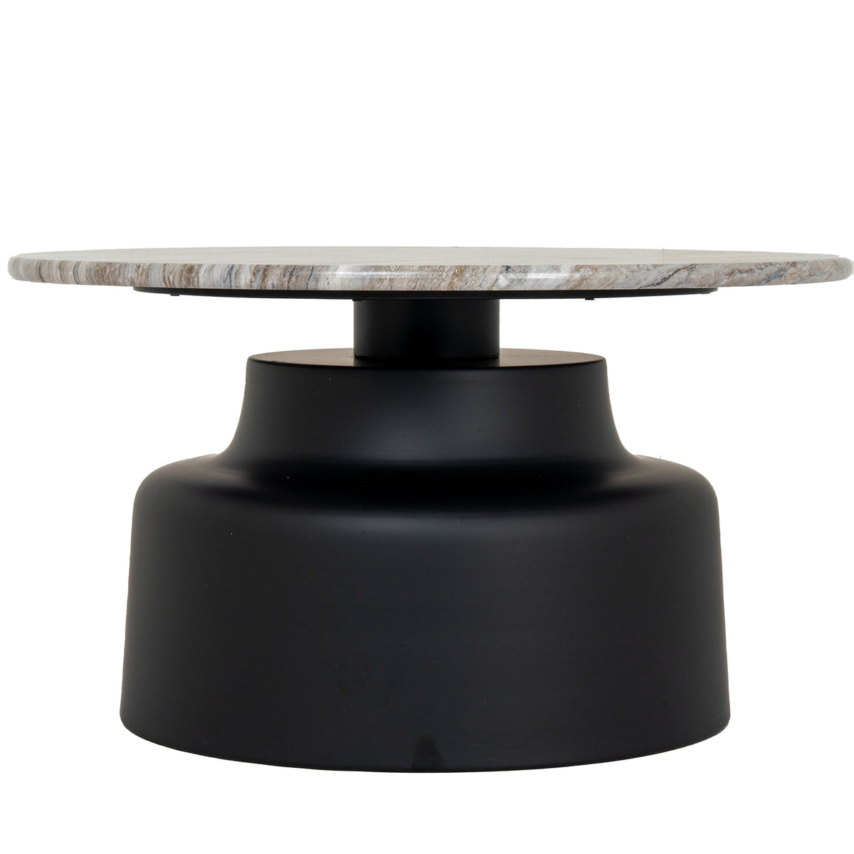 Oura Round Coffee Table - BLACK