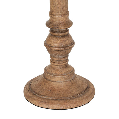 Solenne Table Lamp With Edged Linen Shade - BROWN