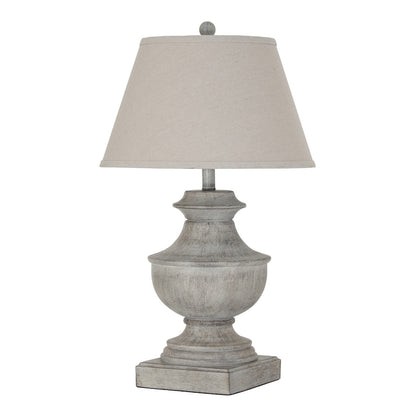 Montara Table Lamp With Linen Shade - WHITE