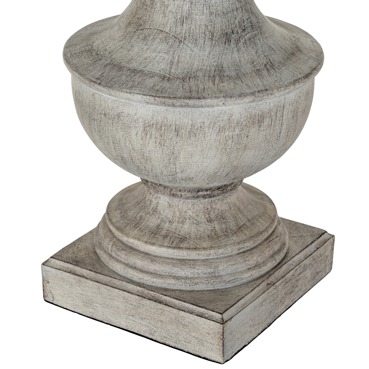 Montara Table Lamp With Linen Shade - WHITE