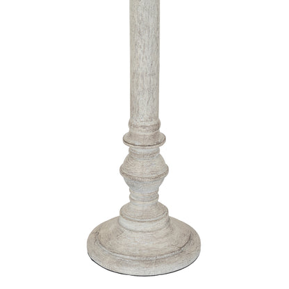 Liora Table Lamp With Linen Shade - WHITE