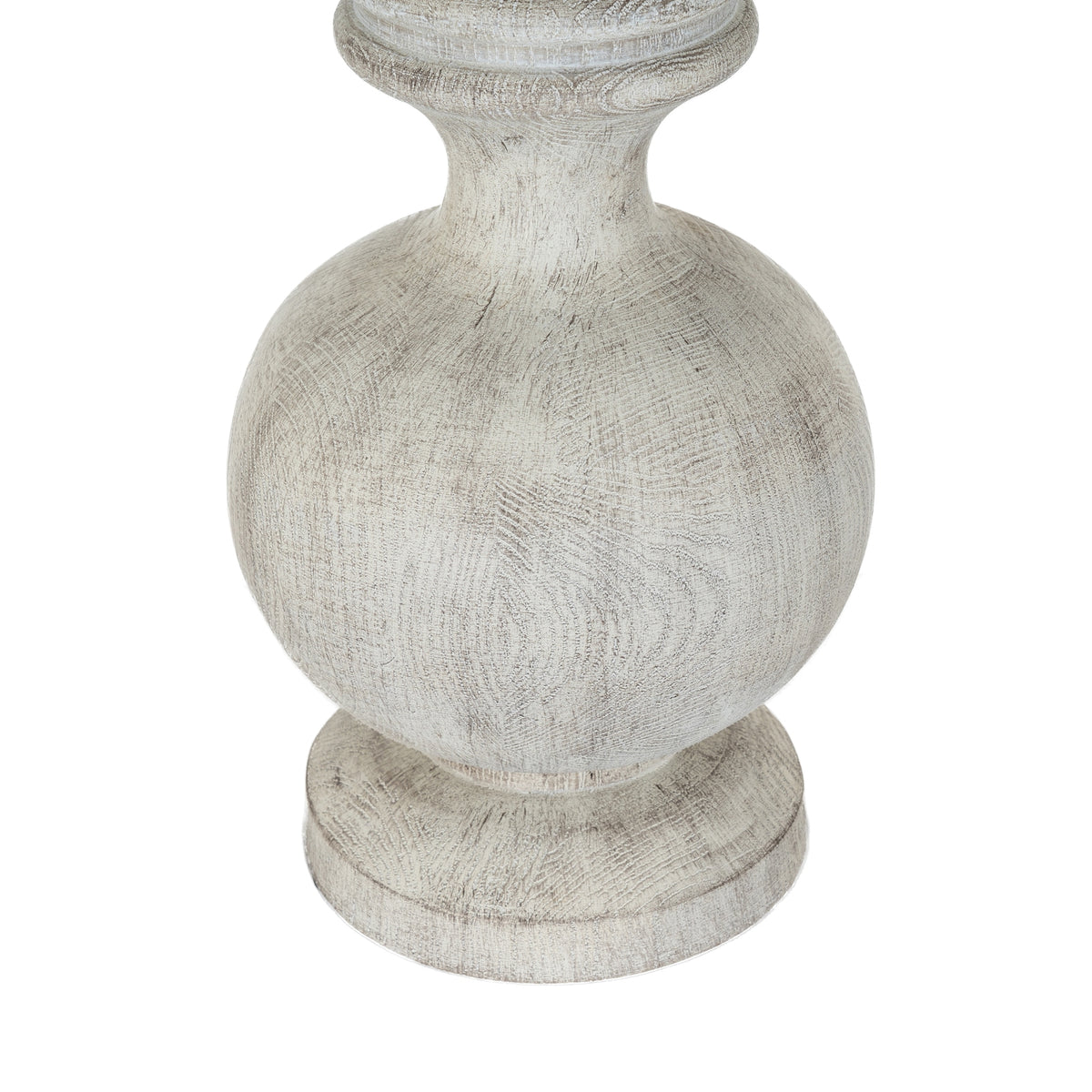 Amorie Table Lamp With Linen Shade - WHITE