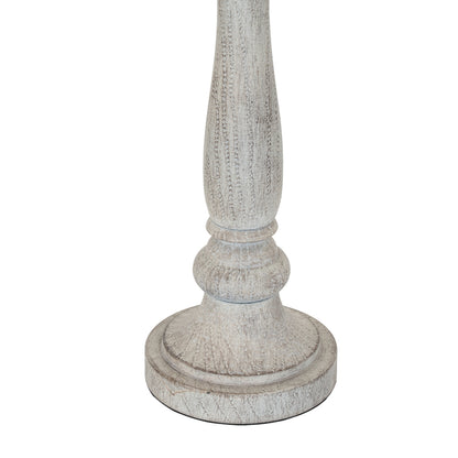 StellaTable Lamp With Linen Shade - WHITE