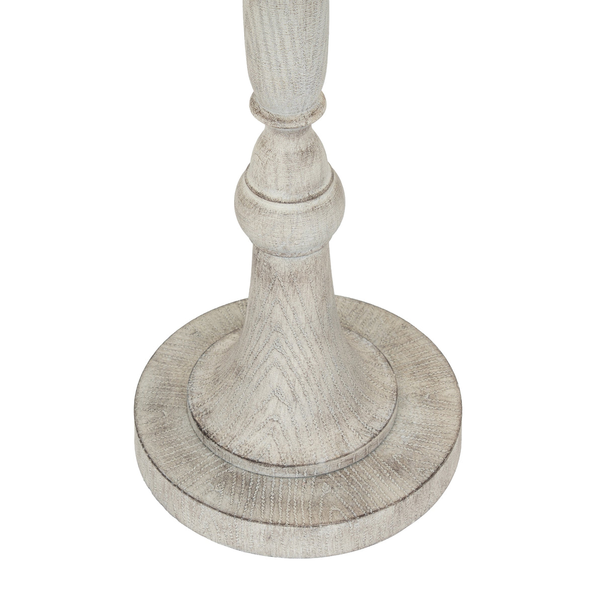 Stella Floor Lamp With Linen Shade - WHITE