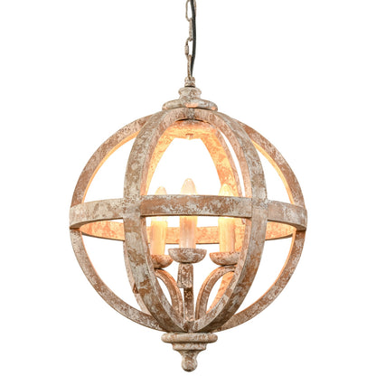Solara Orb Pendant Ceiling Light - BROWN