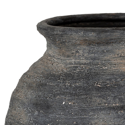 Marra Medium Olpe Vase - BLACK