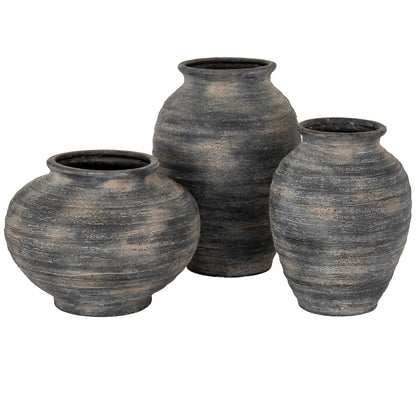 Marra Medium Olpe Vase - BLACK