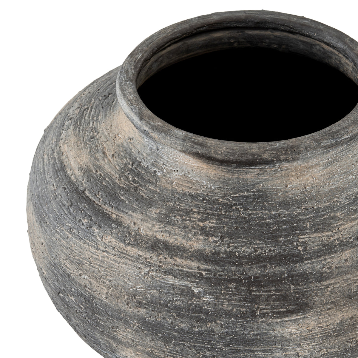 Marra Squat Vase - BLACK
