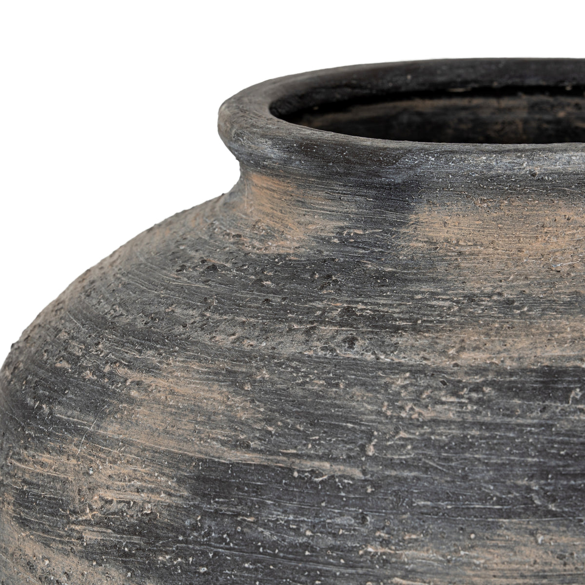Marra Squat Vase - BLACK