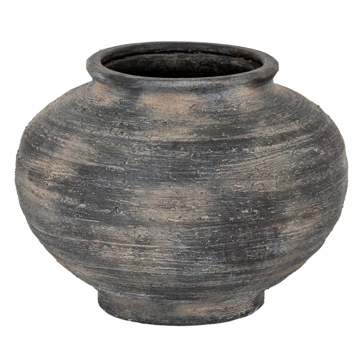 Marra Squat Vase - BLACK