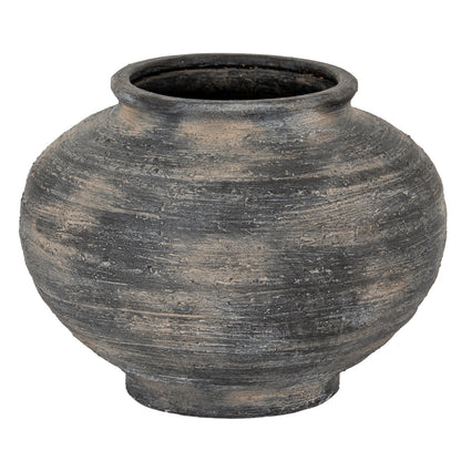 Marra Squat Vase - BLACK