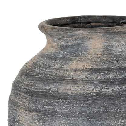 Marra Large Olpe Vase - BLACK