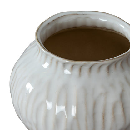 Numa Squat Vase - WHITE