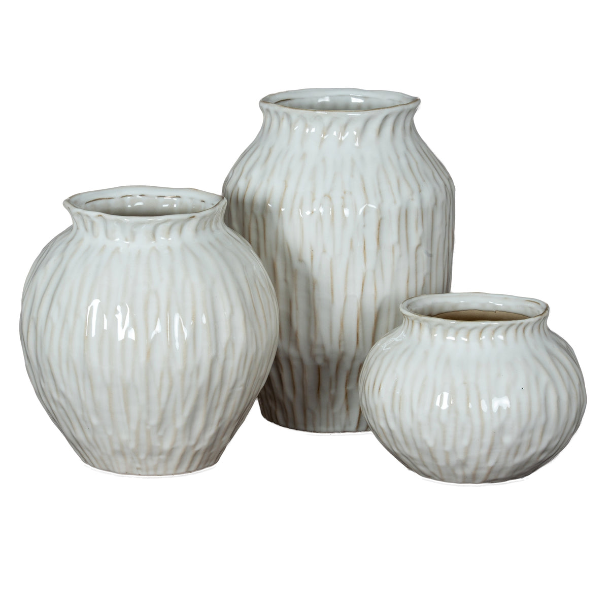 Numa Squat Vase - WHITE