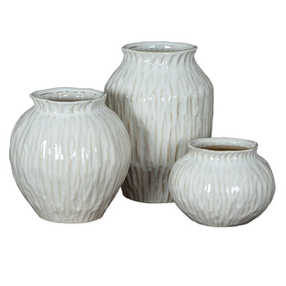 Numa Squat Vase - WHITE