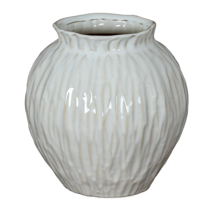 Numa Round Vase - WHITE