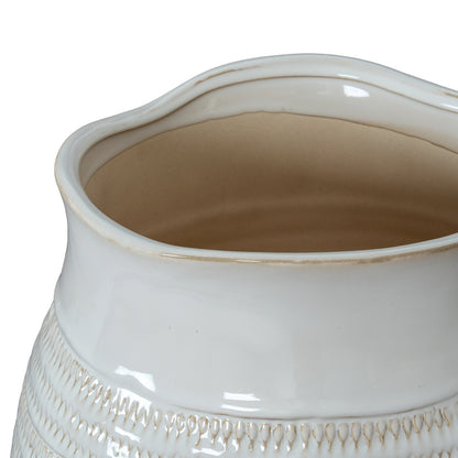 Tava Hewn Bud Vase - WHITE