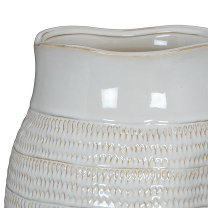 Tava Hewn Bud Vase - WHITE